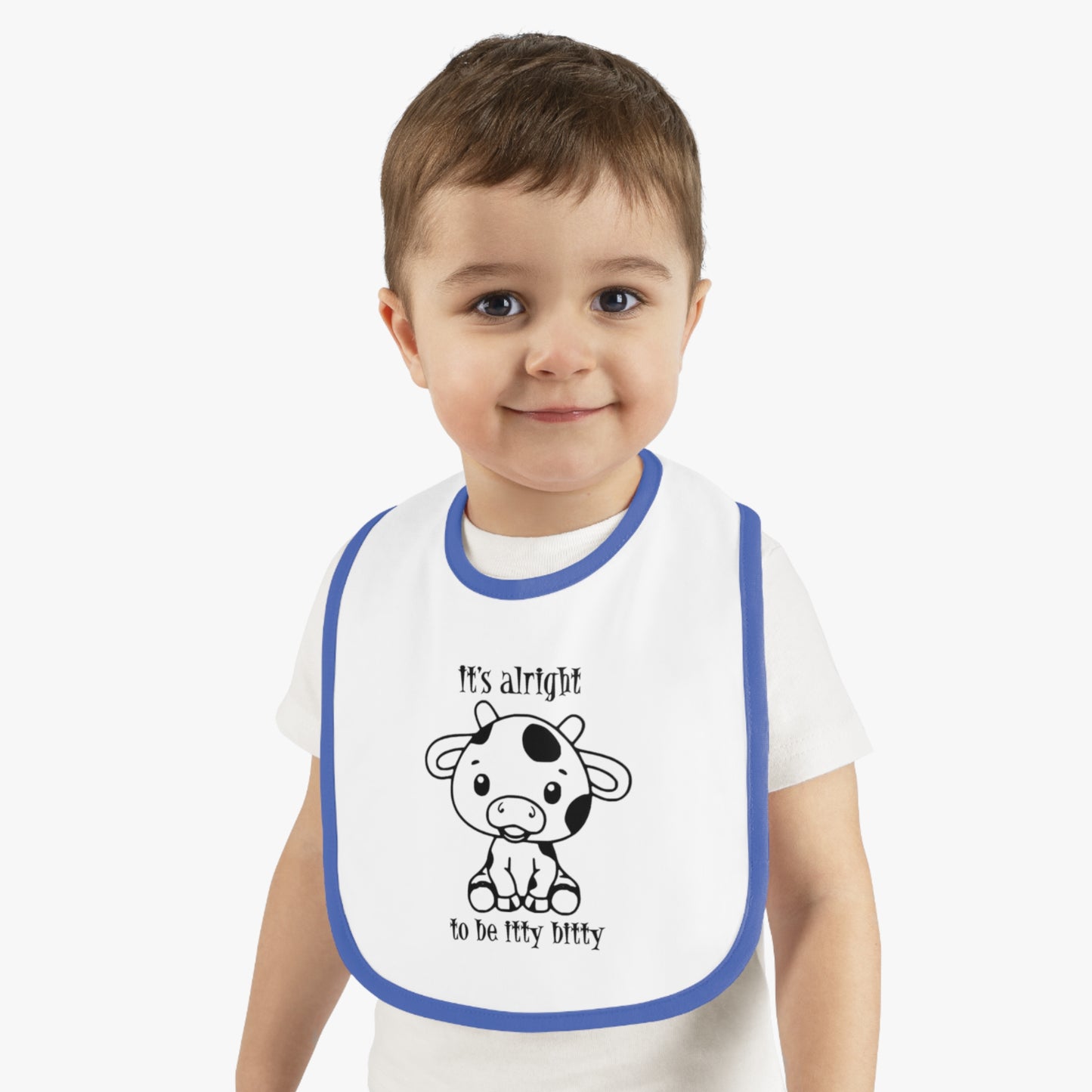 Baby Contrast Trim Jersey Bib