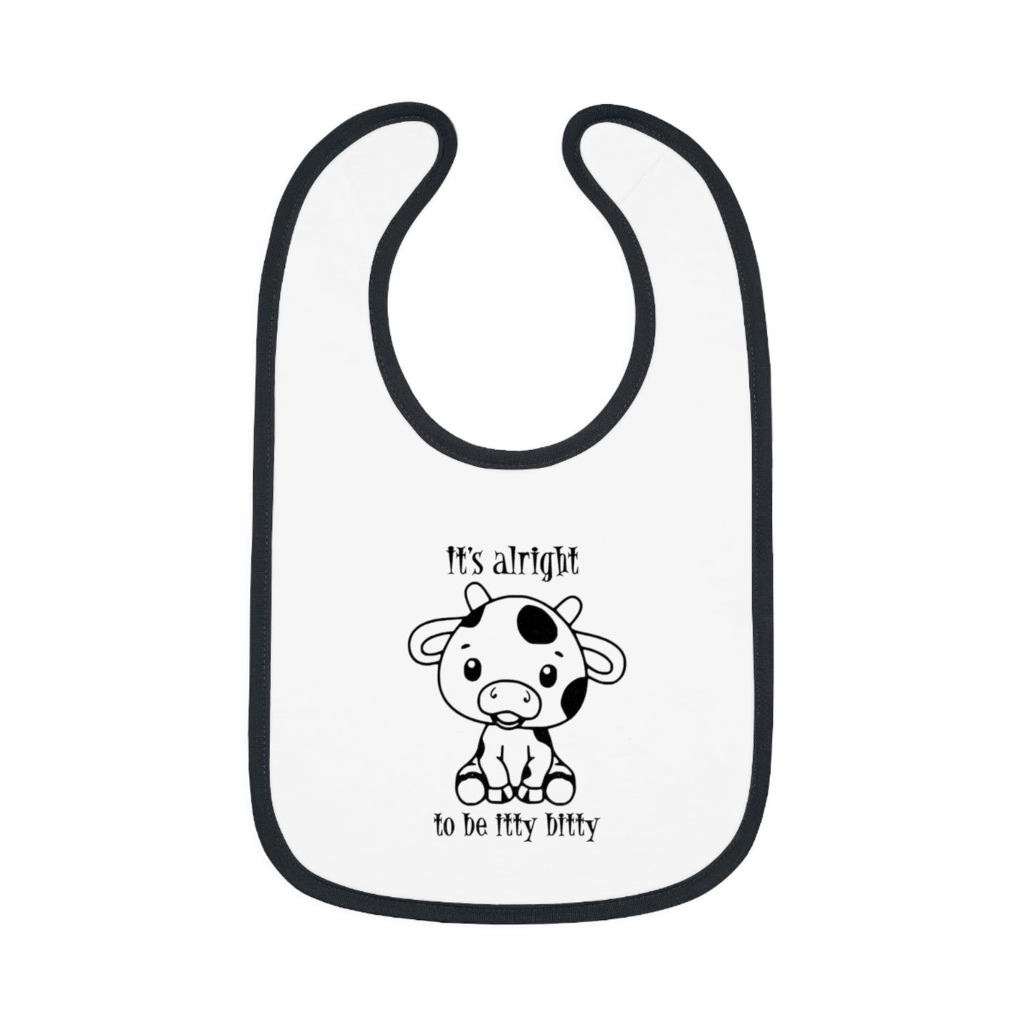 Baby Contrast Trim Jersey Bib