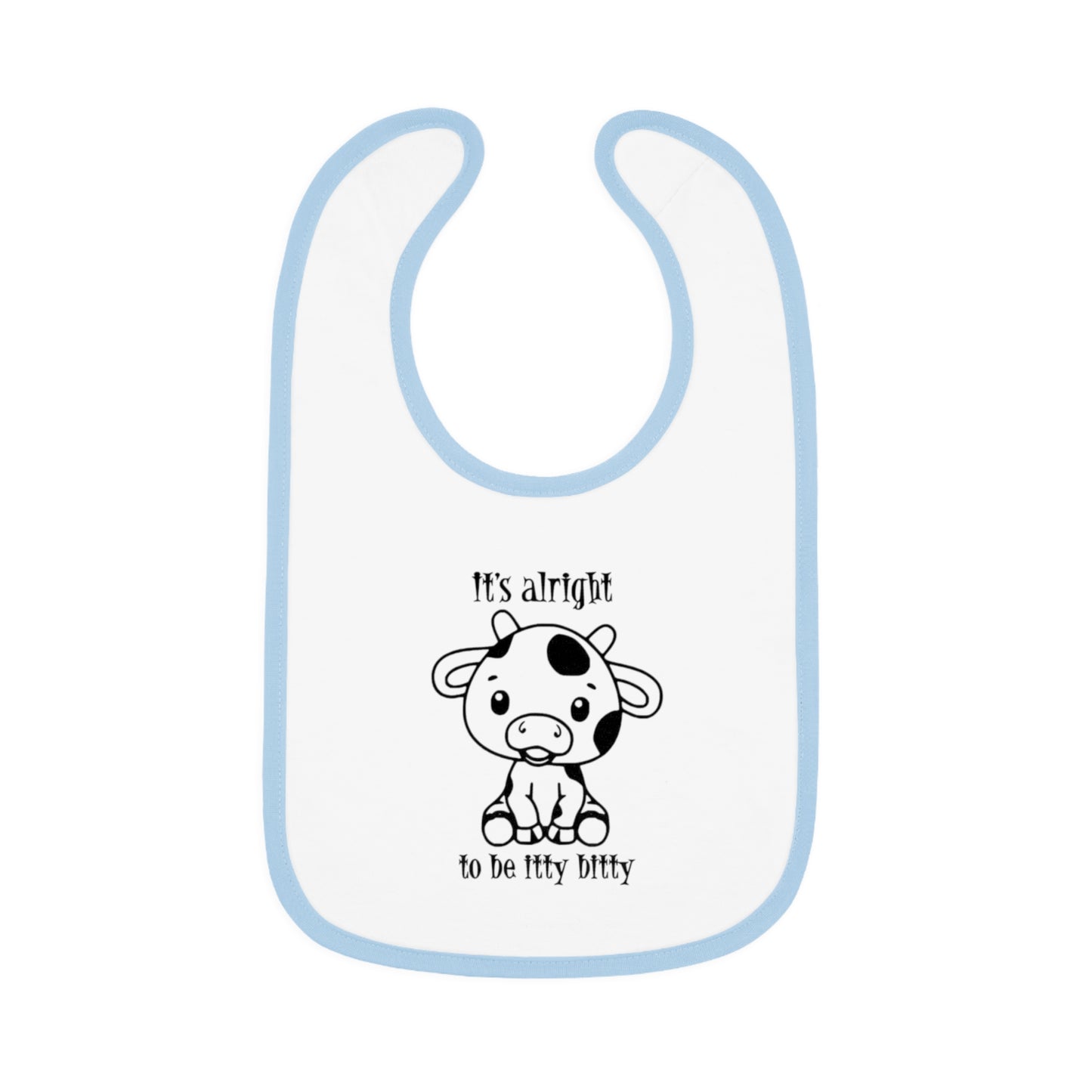 Baby Contrast Trim Jersey Bib